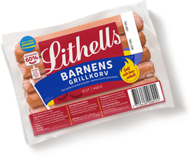 Lithells Barnens Grillkorv 400g vinklad.png